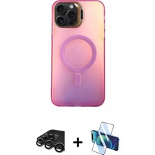 İlk El Grup Pilelistore™ iPhone 15 Pro Max Kılıf Doruk Klasik Prime - Siyah 3D Antistatik Seramik Nano Ekran Koruyucu + Raze Metal Kamera Lens - Tmgı