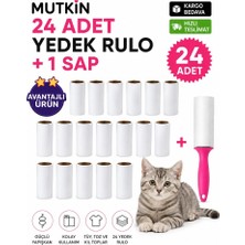 Mutkin Temizlik Tüy Kıl Toplayıcı 24’lü Yedek Rulo ve Aparat