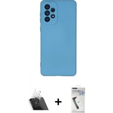 İlk El Grup Pilelistore™ Galaxy A53 5g Kılıf Ahenk Serisi - Şeffaf Uv Polymer Nano Ekran Koruyucu + Kamera Lens Koruma Cam - Sf