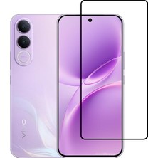 Microcase Vivo V70 Fe 5g ile Uyumlu Tam Kaplayan Çerçeveli Tempered Ekran Koruyucu -AL3276