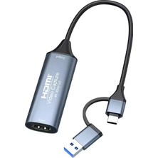 Efiks 4K 1080P USB 2.0 HDMI USB C TO TYPE-C ADAPTÖRÜ İLE YAKALAMA KARTI