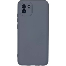 Renas Store Newface Samsung Galaxy A03 Kılıf Nano Içi Kadife Silikon - Gri