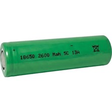 Efcell Puntalamaya Uygun 18650 2600MAH 5c Başlıksız Lityum Pil