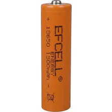 Efcell EF-183215 18650 3.2V 1500MAH Lifepo4 Düz Kafa Şarj Edilebilir Pil