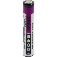Efcell Puntalamaya Uygun 18650 2600MAH 3.7V Başlıksız Lityum Pil