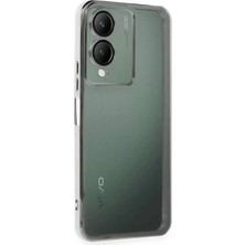 Renas Store Newface Vivo Y17S Kılıf Razer Lensli Silikon - Gümüş