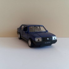Can Oyuncak Tofaş Şahin 1/32 Ölçek Mavi Metal Çekbırak Araba Koleksiyonluk Model