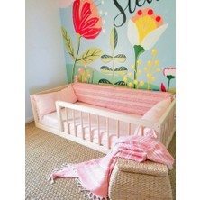 Köşk Mobilya Montessori Yatak Doğal Ahşap 100x200 cm Minimalist Tasarım ile Şık Görünüm