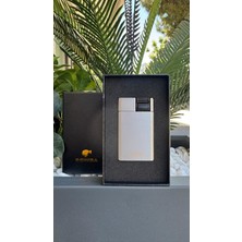 Cohiba Puro Çakmağı Perde Alev / Gümüş