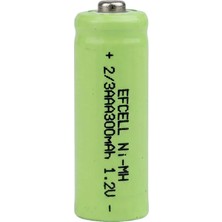 Efcell EF-23123A 2/3 Aaa 1.2V 300MAH Nimh Şarj Edilebilir Pil