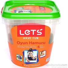 Let's Lets Oyun Hamuru 8 Renk Plastik Kovalı L8700