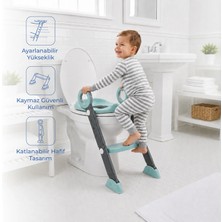 Babyjem Katlanır Klozet Adaptörü Mint Renk Hafif ve Taşınabilir Ergonomik Tasarım