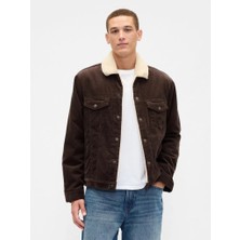 Gap Sherpa-Astarlı Icon Kadife Ceket Erkek Kadife Ceket Sharpa