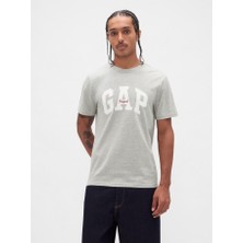 Gap Erkek Gri Everyday Soft Logo T-Shirt 542246000