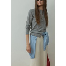 Suud Collection Gri Arya Triko Hırka