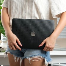 McStorey Macbook Pro Kılıf 13 inç M1-M2 A1706-08 A1989 A2159 A2251 A2289 A2338 Uyumlu Karbon Fiber