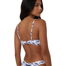 Lespadon Akdeniz Dalga Köpüğü ve Kılıç Balığı Desenli Premium Üçgen Bikini Üstü