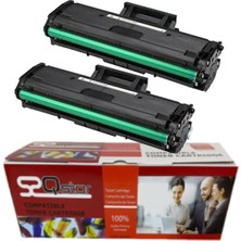 Qstar Hp 106A W1106A Laserjet Mfp 137A Çipli Muadil Toner 1+1 2'li Paket 107A Toner