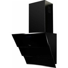 Teka Duvar Tipi Siyah Cam Davlumbaz 60 cm 800 m³/h Eğimli Tasarım ile Modern Hava Temizleme 40495000