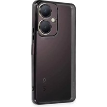 Renas Store Newface Vivo Y27 Kılıf Razer Lensli Silikon - Siyah