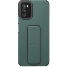 Prativas Galaxy A03S Kılıf Mega Standlı Silikon - Yeşil