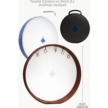 Yankı YANKI DF-40 Plastik Deri Def - Halkalı Bendir 40 cm Kılıflı ve Akort Anahtarlı (El Tutma Yeri Mevcuttur)