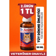Dr. Animal Kedi Tüy Dökülme Karşıtı Damla 50 ml Tüm Yaş Grupları İçin Deri ve Tüy Sağlığı