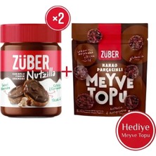 Züber Nutzilla Kakaolu Fındık Kreması 315g x 2 Adet + Meyve Topu Hediye