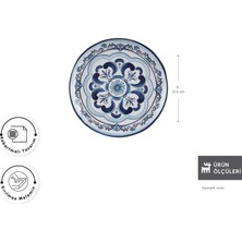 Karaca Blue Harmony Melamin Pasta Tabağı 21,5 cm