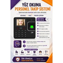 Linadex Kablosuz-Wifi kartlı Yüz ve parmak izi Okuma Personel Takip-Maaş Puantaj Yazılımı (10 kart dahil)