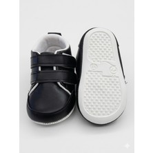 Pufien Bebek Ayakkabısı, Sneaker Ilk Adım Ayakkabı, Bebek Patik, Ev Ayakkabısı Siyah