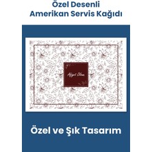 Balkan Ambalaj Desen Baskılı Amerikan Servis Kağıdı 1000 Adet 37,5 cm x 27,5 cm Tepsi Kağıdı 80 gr