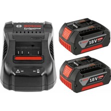 Bosch Professional Akü Seti 18V GAL 1880 CV + 2x GBA 18V 5.0 Ah Kompakt ve Hızlı Şarj Özellikli