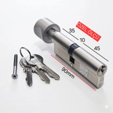 Kale Kilit Kale 164 GMC 90MM 45/10/35 Silindir Kale Özel Kapı Silindir Ölçülü Silindir Göbek