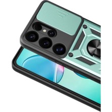 Mudanis Samsung Galaxy S26 Ultra Pars Lens Yüzüklü Silikon - Yeşil