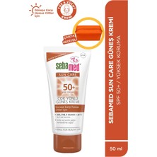 Sebamed Suncare Makyaj Çantası Hediyeli - SPF 50+ UVA UVB Filtresi - E Vitamini Yüksek Koruma Yüz Güneş Kremi 50ml Seti