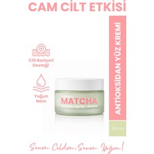 Bade Natural Matcha Antioksidan Cam Cilt (Glass Skin) Yoğun Nemlendirici ve Cilt Bariyeri Güçlendirici Yüz Kremi 50 ml