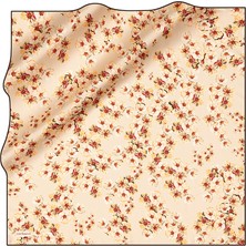 Cacharel Bej 90X90 Ipek Twill Eşarp