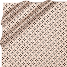 Cacharel Ekru 90X90 Ipek Twill Eşarp
