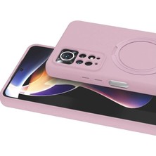 Mudanis Xiaomi Redmi Note 12 Pro 4g Regal Magsafe Standlı Kapak - Açık Pembe