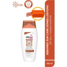 Sebamed Ayna Hediyeli - SPF 50+ UVA UVB Filtresi E Vitamini Üçlü Yüksek Koruma Güneş Losyonu 150 ml