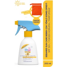 Sebamed Baby Spf 50+ Uva Korumalı Uvb Filtreli Çok Yönlü Çocuk Güneş Spreyi 200ML Seti–Mayo Çantası Hediyeli