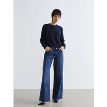 LC Waikiki Indigo Wideleg Kadın Jean Pantolon