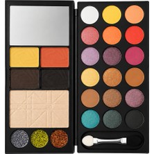 Sudedi Home 26 Renkli Aynalı Makyaj Paleti Mat ve Simli Far Highlighter Içerikli Çift Taraflı Aplikatörlü