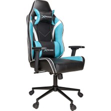 Ofisel Blody Oyuncu Koltuğu Ergonomik Tasarım Turkuaz Deri Malzeme ile Uzun Süre Rahat Kullanım