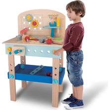 Calimera Toys Ahşap Büyük Tamir Masası Tamir Tezgahı