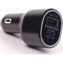 Samsung EPL4020N Hızlı Araç Şarj Aleti 25W 15W Siyah