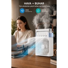 Blackbird Game Center Glr HR001 Beyaz Sulu Fan Masa Üstü Mini Klima Vantilatör Işıklı Nemlendiricili Soğutucu Fan