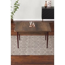 Shoovvel Pure Beyaz 60X90 Mdf Ahşap Ayaklı Sabit Üst Kalite Mutfak Masası, Yemek Masası, Salon Masası