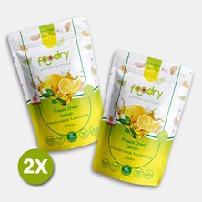 Foodry Freeze-Dry Limon (Freeze Dried Lemon) | Dondurularak Kurutulmuş Meyve Kurusu 17G * 2